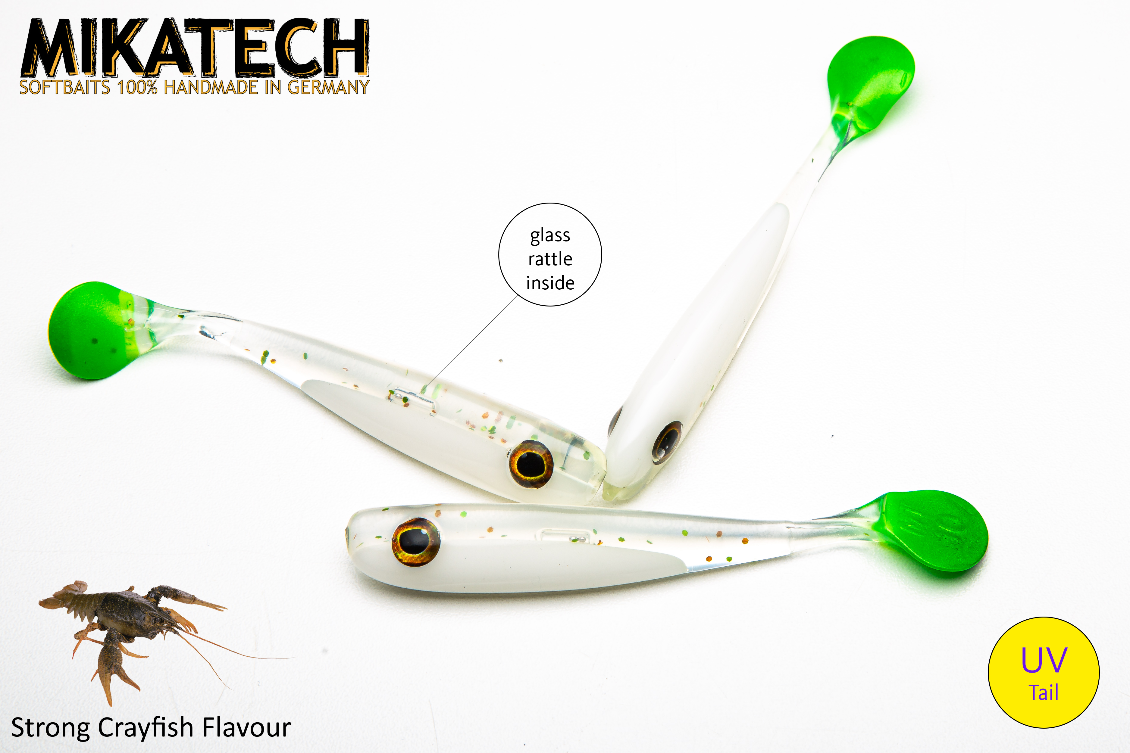 MIKATECH Real Shad 10 cm Salt & Pepper UV MIKATECH Real Shad 10 cm Salt & Pepper UV
