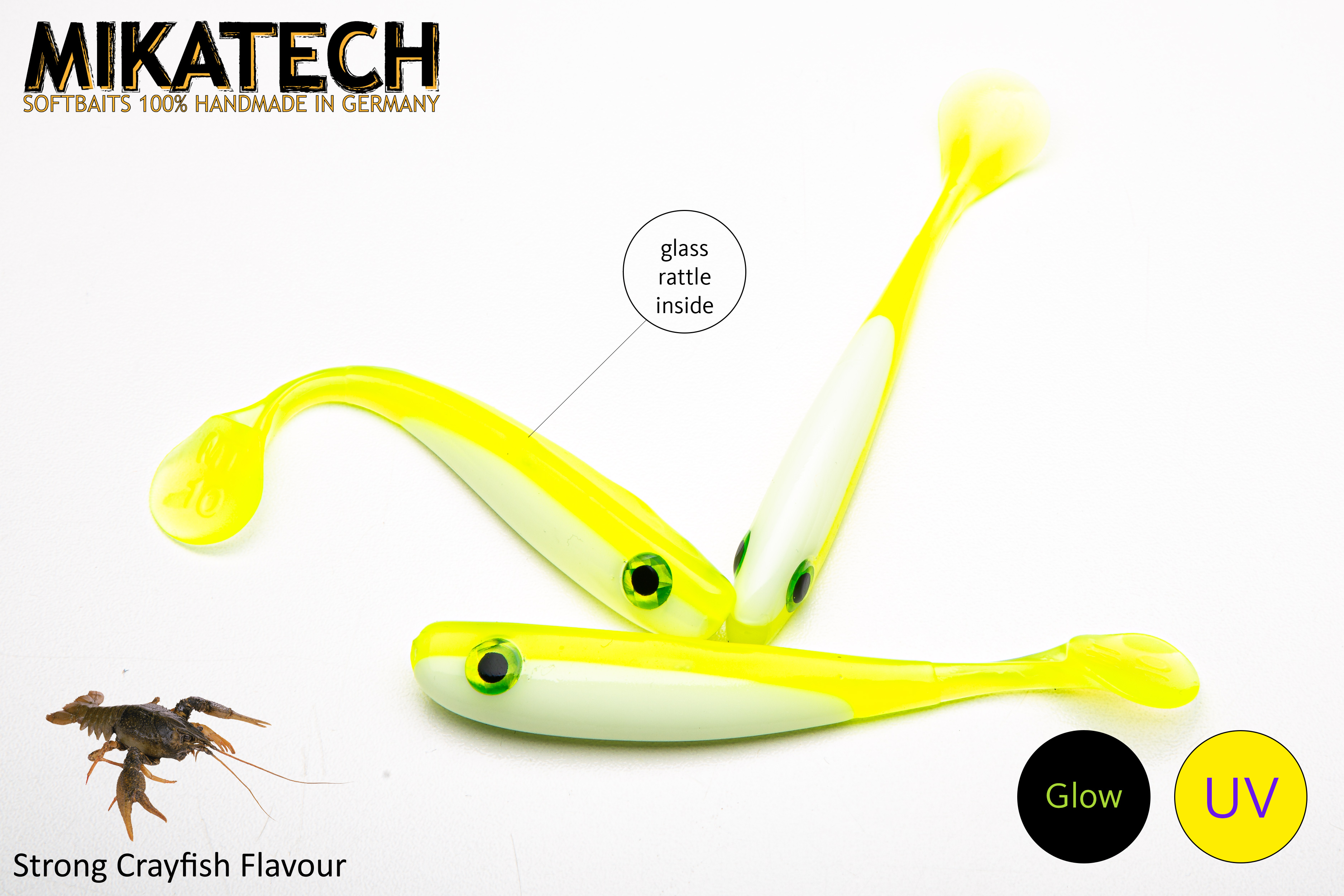 MIKATECH Real Shad 10 cm Taschenlampe Glow UV MIKATECH Real Shad 10 cm Taschenlampe Glow UV