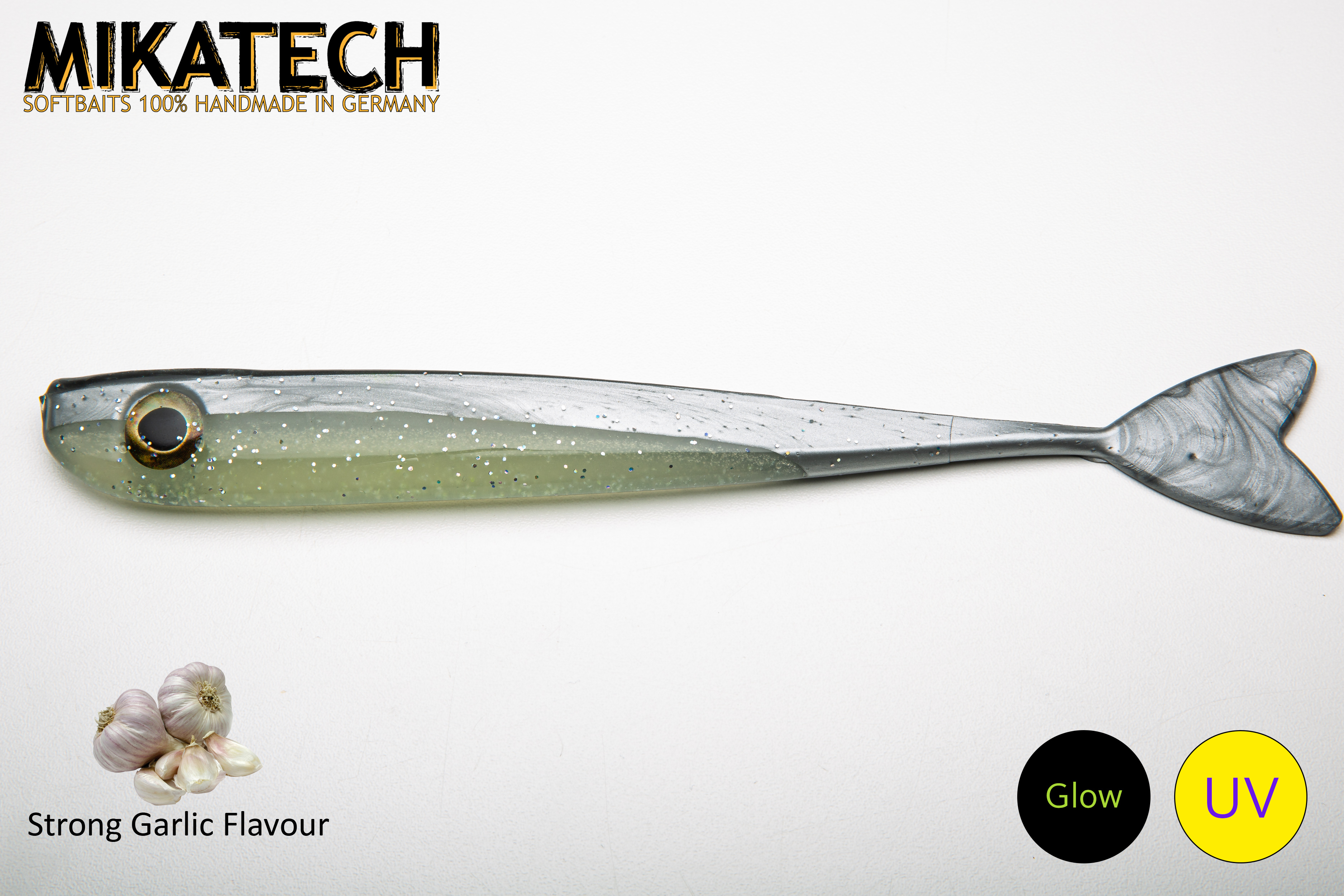MIKATECH Real V-Shad 22 cm Chrome Glow MIKATECH Real V-Shad 22 cm Chrome Glow