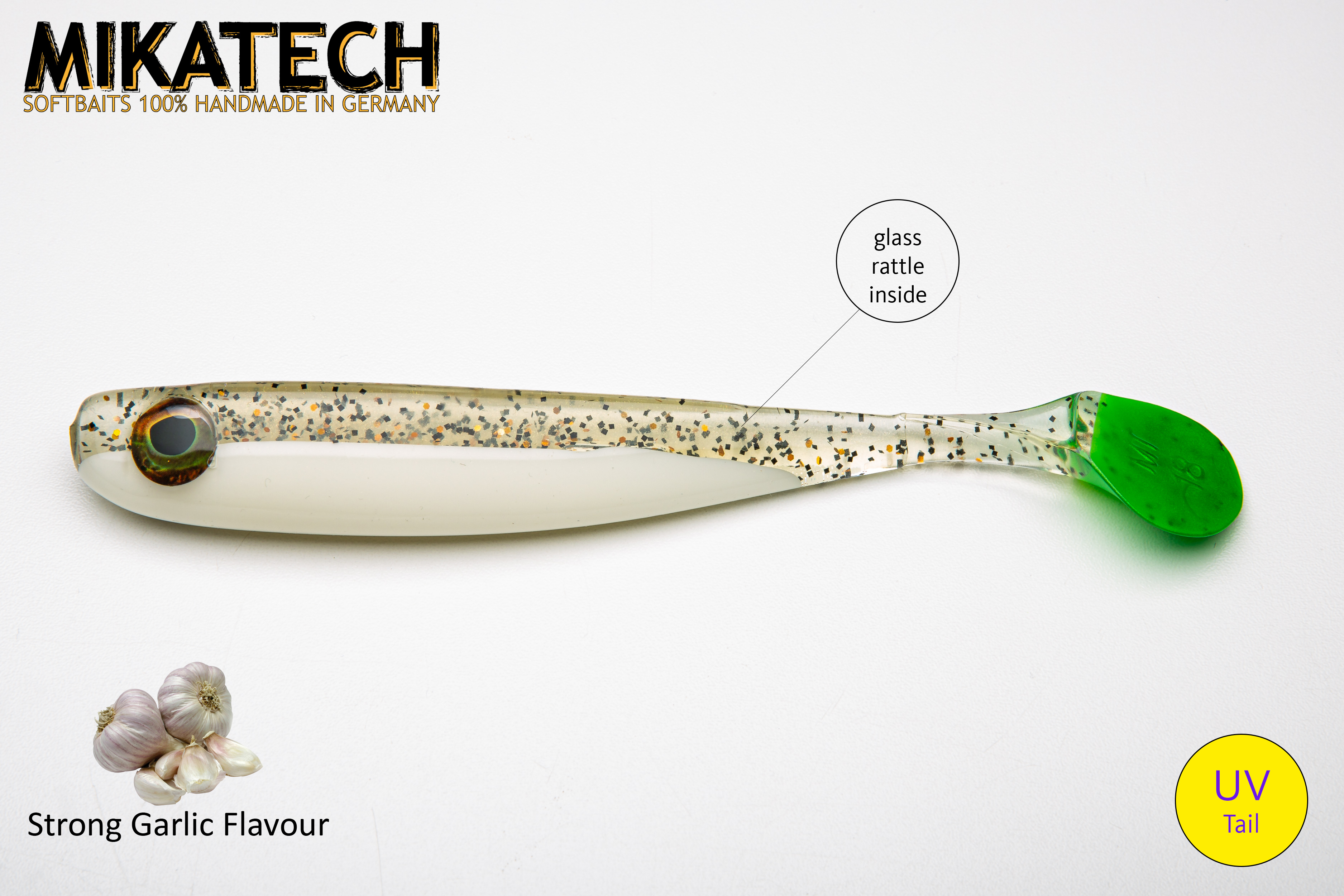 MIKATECH Real Shad 18 cm Salt & Pepper UV MIKATECH Real Shad 18 cm Salt & Pepper UV