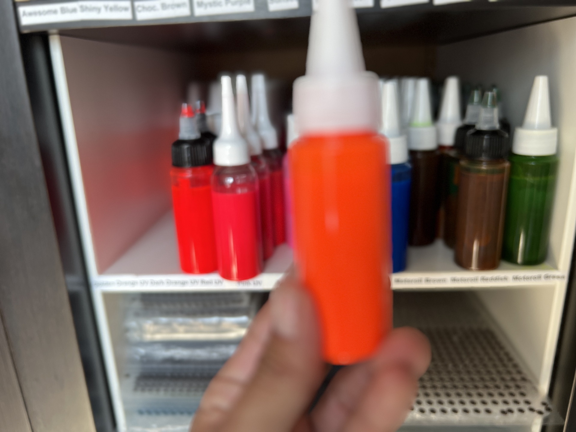 SABOFLEX UV Fluo Golden Orange Plastisolfarbe 50g SABOFLEX UV Fluo Golden Orange Plastisolfarbe 50g