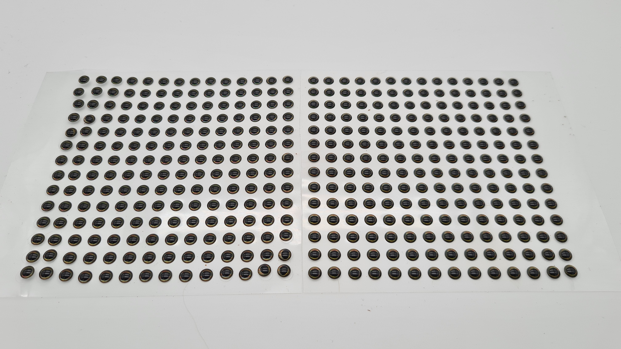 MIKATECH Epoxy 3D Augen 5mm Natural Black 392er Karte