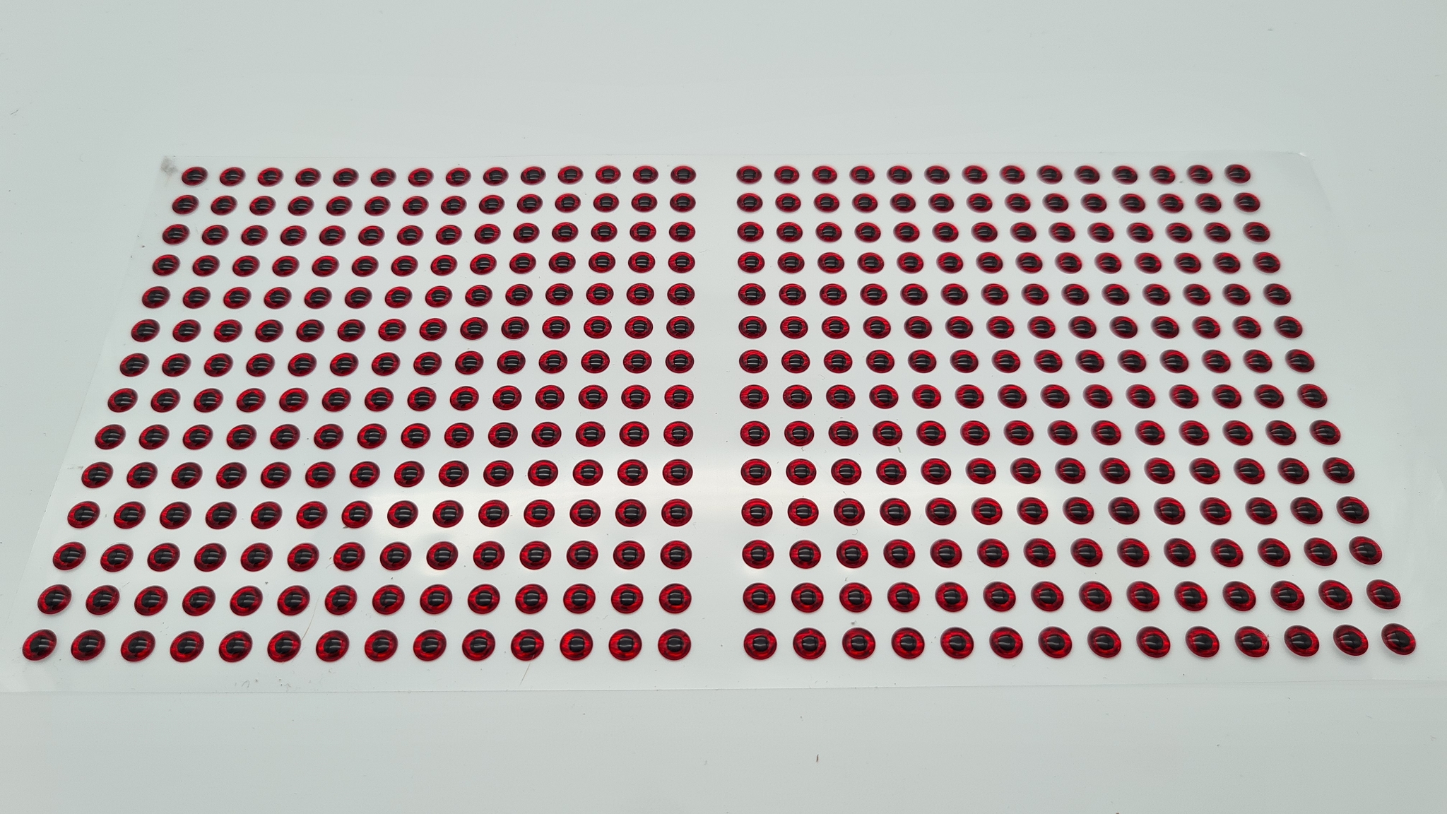 MIKATECH Epoxy 3D Augen 5mm Prism Red 392er Karte