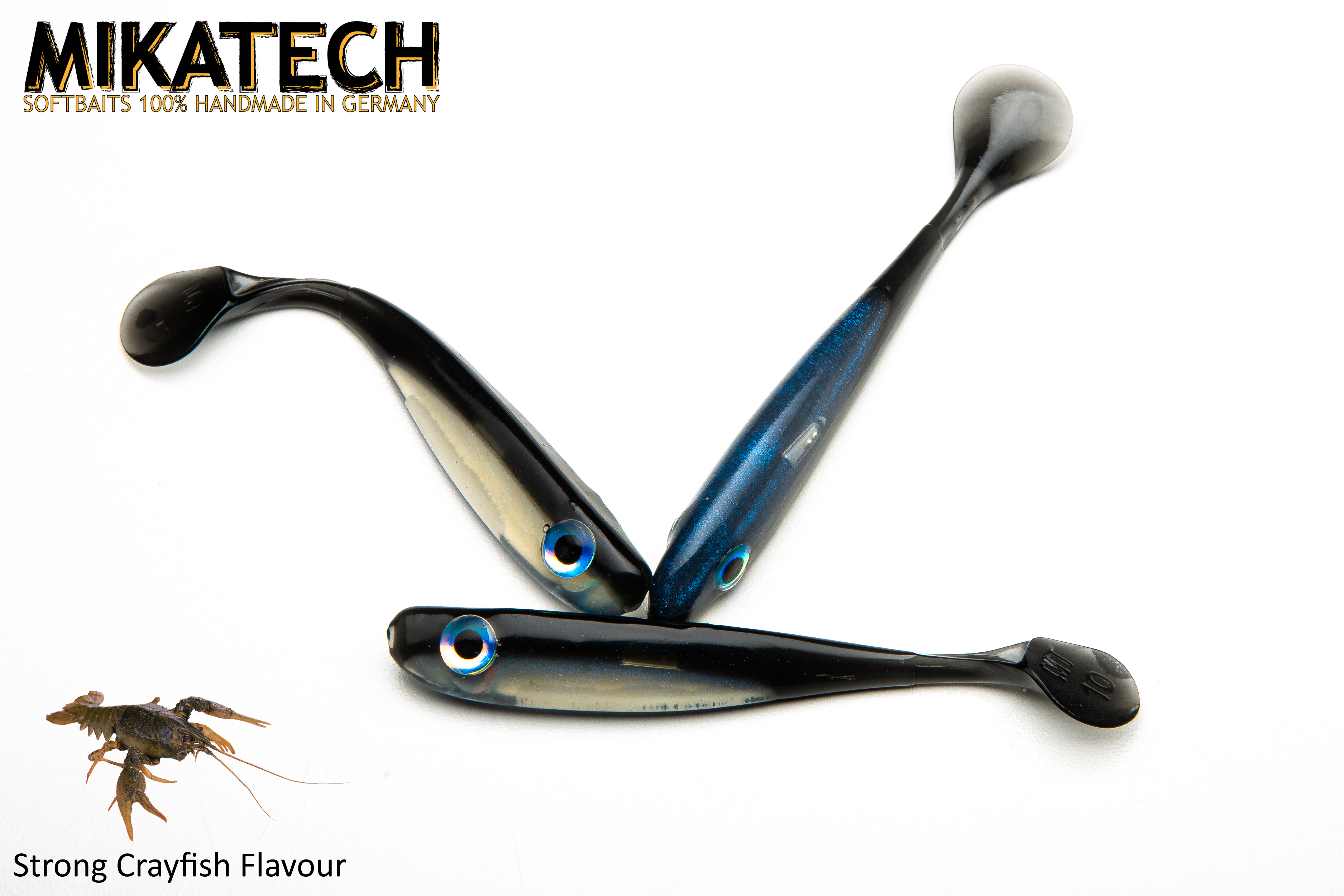 MIKATECH Real Shad 10 cm Black Shiner MIKATECH Real Shad 10 cm Black Shiner