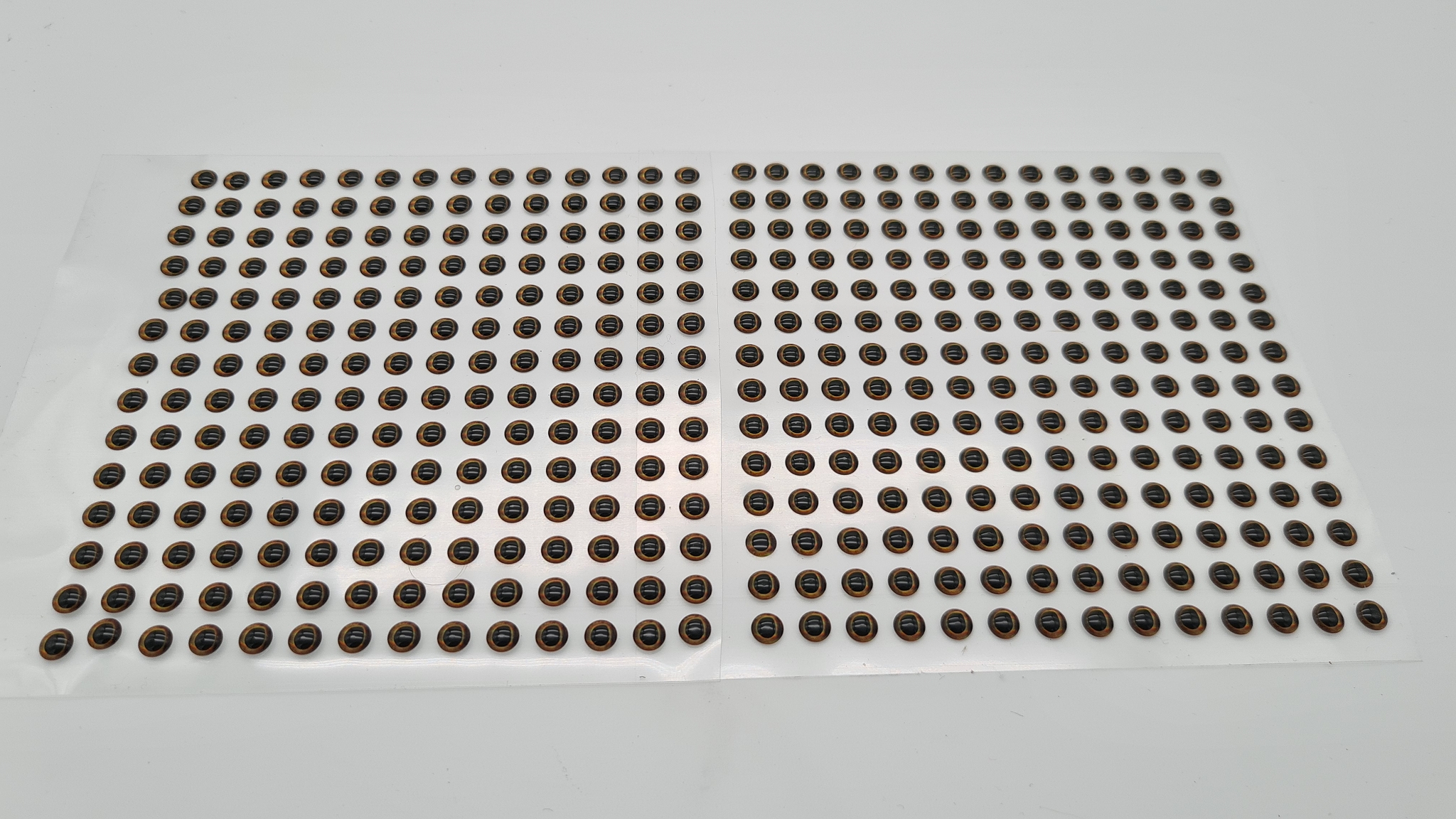 Natural-Gold-5mm MIKATECH Epoxy 3D Augen 5mm Natural Gold 392er Karte
