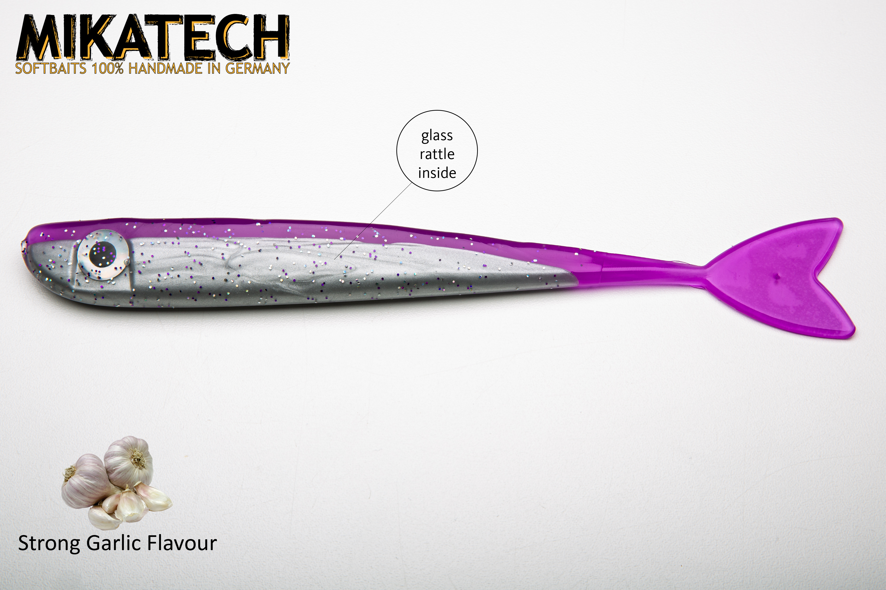 MIKATECH Real V-Shad 22 cm Chrome Purple MIKATECH Real V-Shad 22 cm Chrome Purple