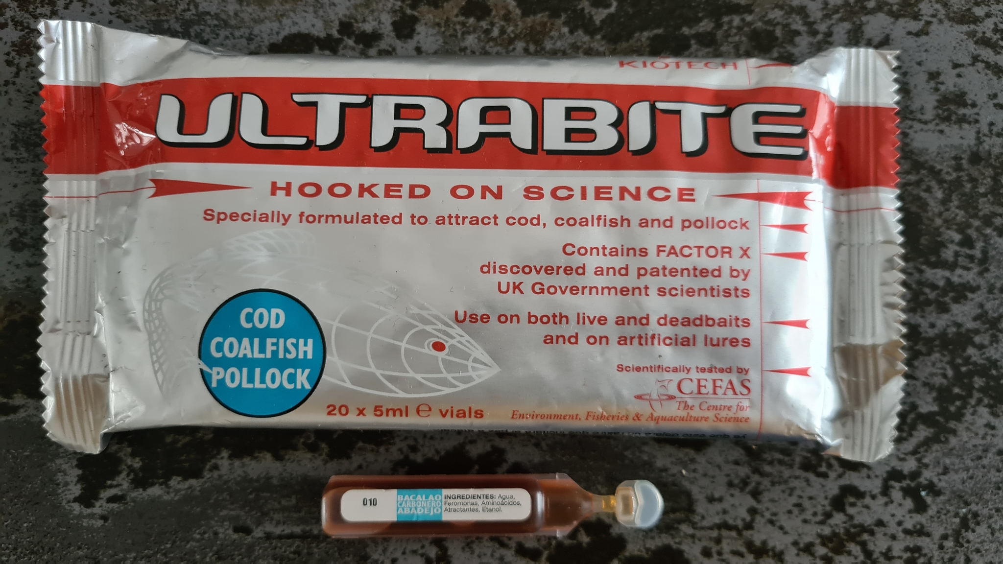 Kiotech-Ultrabite-COD-Coalfish-Pollock KIOTECH Ultrabite 5ml Tube Flavour Aroma auf Aminobasis COD Coalfish Pollock