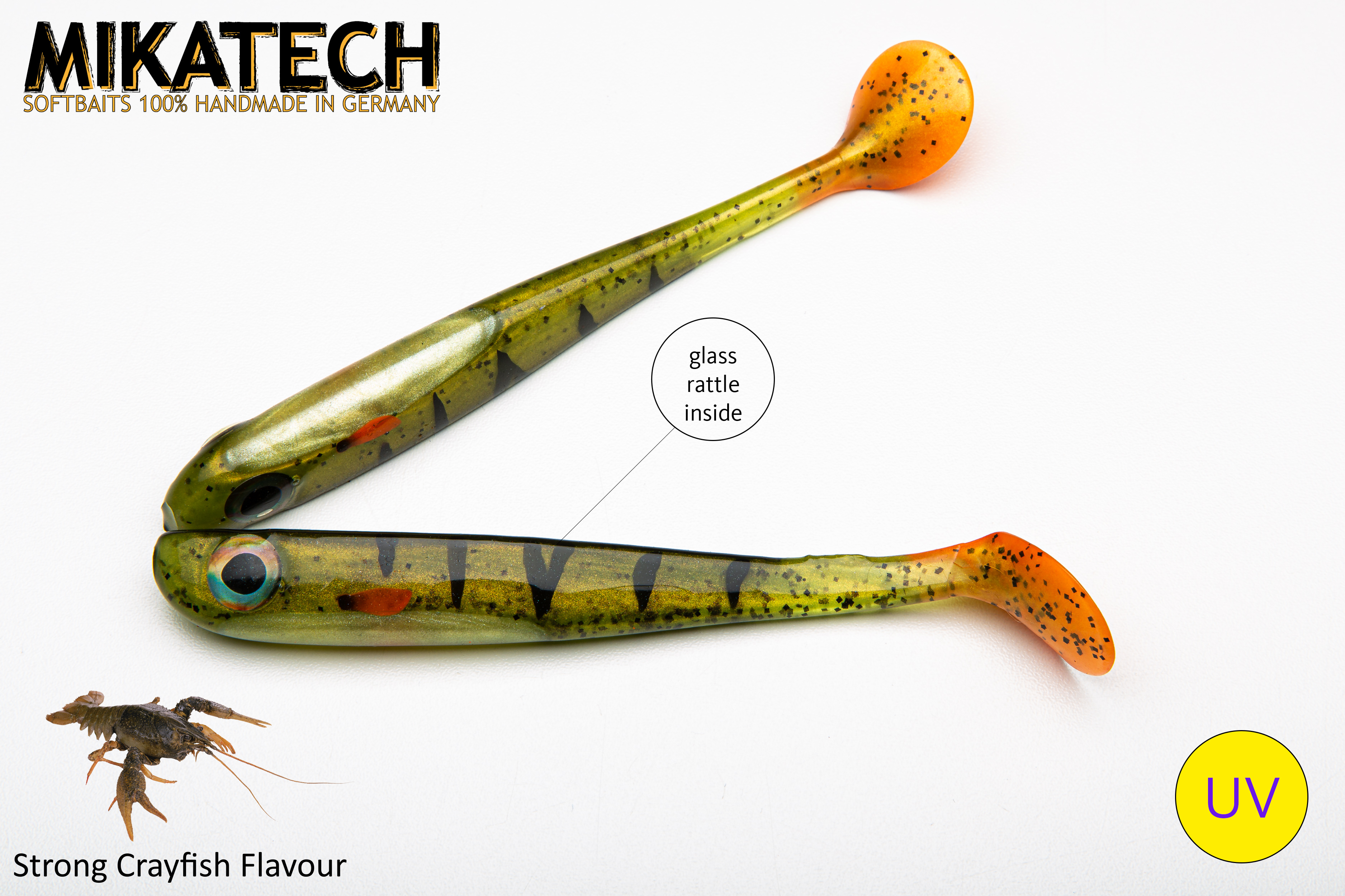 MIKATECH Real Shad 15 cm Barsch UV MIKATECH Real Shad 15 cm Barsch UV