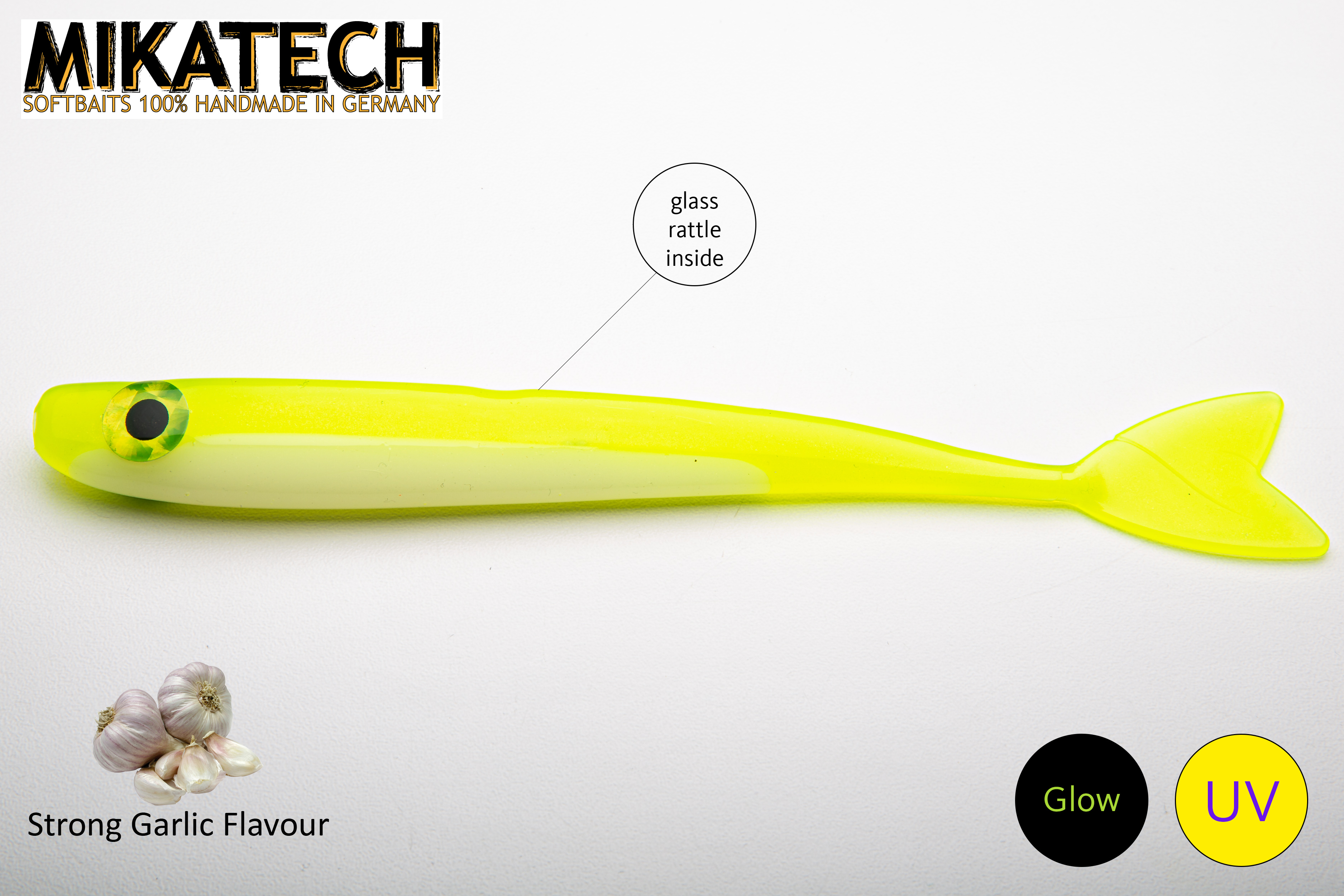 MIKATECH Real V-Shad 18 cm Taschenlampe Glow UV