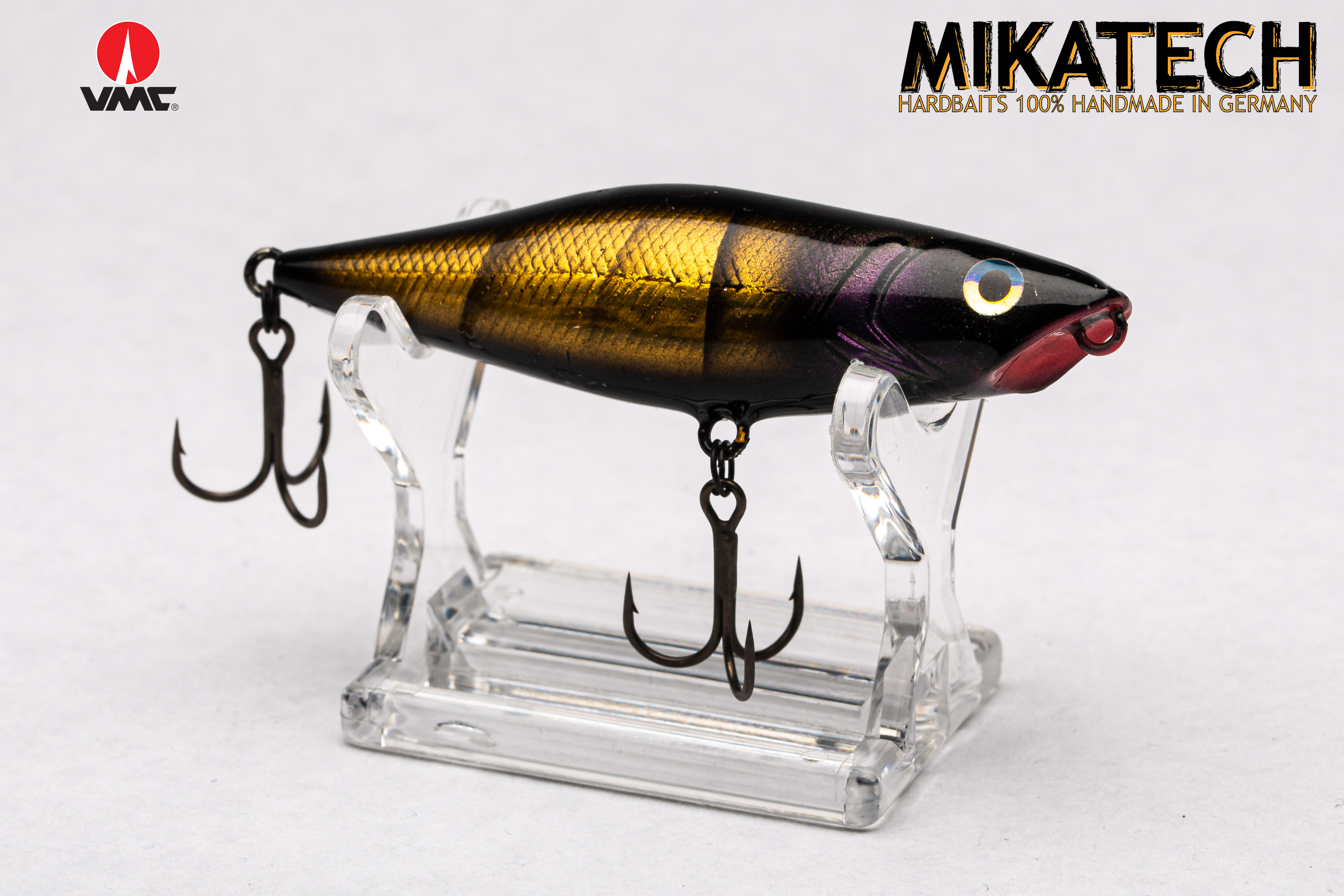 MIKATECH Jimmy the Stickbait 70F BPM Black Purple Metall MIKATECH Jimmy the Stickbait 70F BPM Black Purple Metall